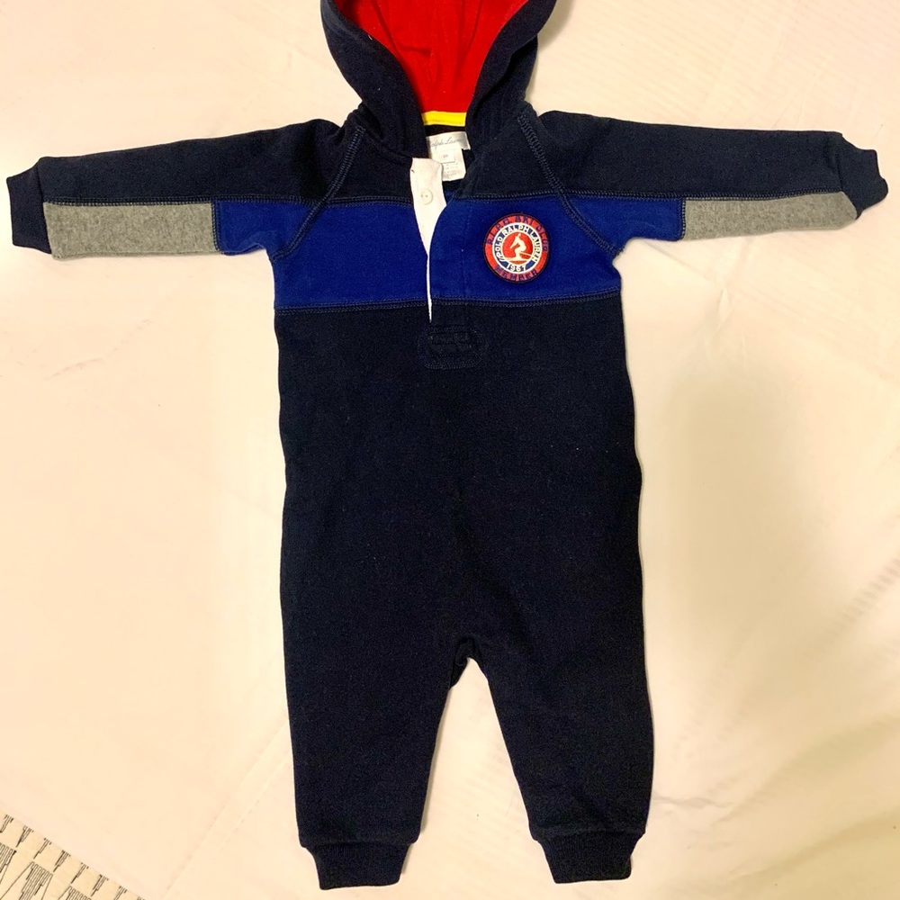 Ralph Lauren Fleece Overall (Size 6m)